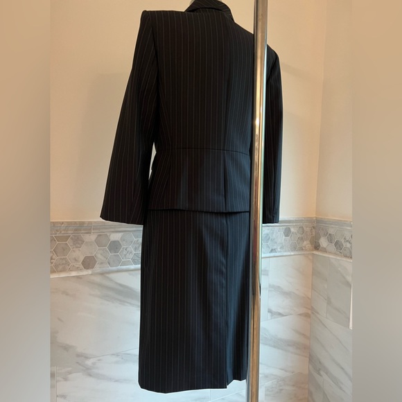 Alex Marie Wrinkle-Free 3 Ps Coordinating Separates Jacket Pants Skirt Navy Sz 6 - Picture 11 of 13